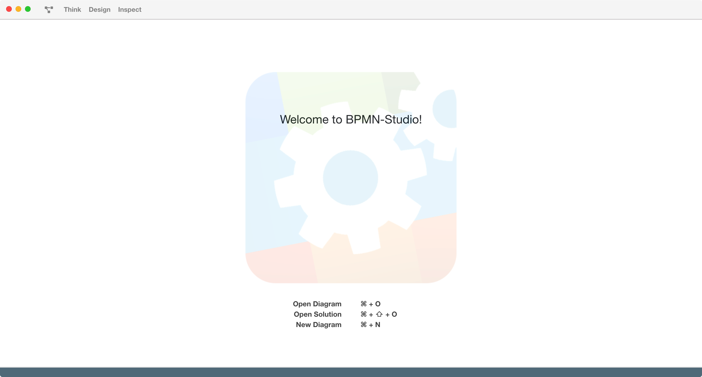 BPMN Studio: Start-Screen